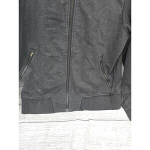 Lululemon Mens Cross Cut Hoodie Full Zip Sweatshirt Heathered Black Medium M